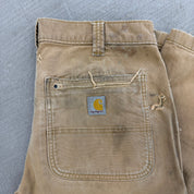 Vintage Carhartt Canvas Double Knee Workwear Pants - 32x29