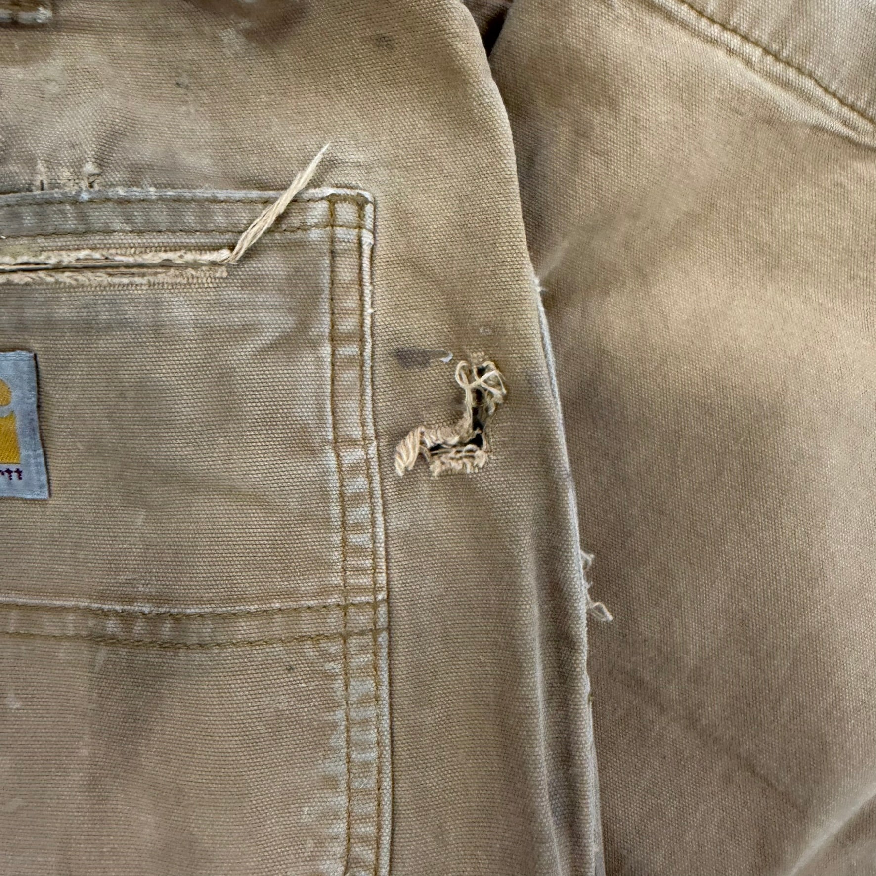 Vintage Carhartt Canvas Double Knee Workwear Pants - 32x29