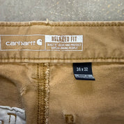 Vintage Carhartt Canvas Double Knee Workwear Pants - 32x29