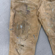 Vintage Carhartt Canvas Double Knee Workwear Pants - 32x29