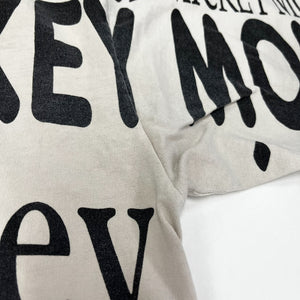 F- Vintage 90s Disney Mickey Text & Graphic Jumbo Print Tee