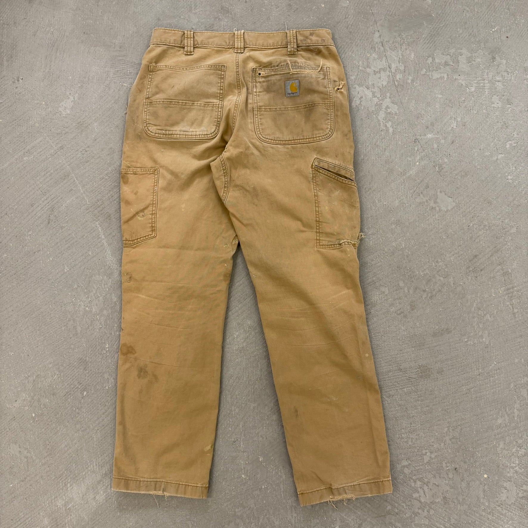 Vintage Carhartt Canvas Double Knee Workwear Pants - 32x29