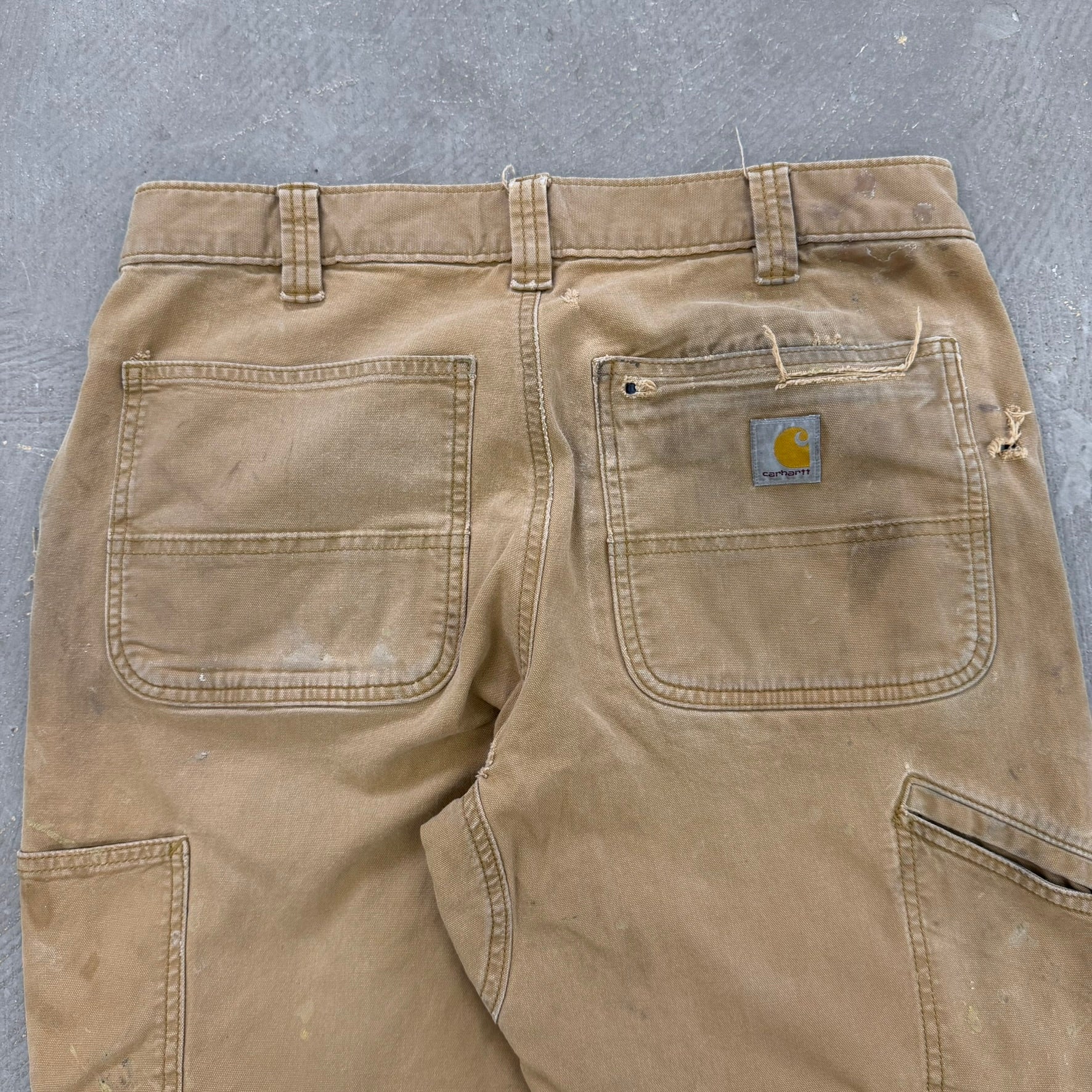 Vintage Carhartt Canvas Double Knee Workwear Pants - 32x29