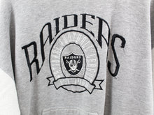 Load image into Gallery viewer, Z- Vintage Raiders NFL Lee Embroidered Script &amp; Logo Hoodie
