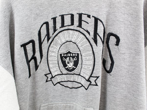 Z- Vintage Raiders NFL Lee Embroidered Script & Logo Hoodie