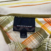 F- Vintage 90s Phat Farms Stripped Short Sleeve Polo Shirt