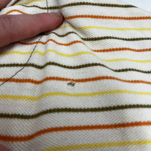 F- Vintage 90s Phat Farms Stripped Short Sleeve Polo Shirt