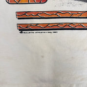 J- Vintage '91 Calgary Flames NHL Jumbo Print Single Stitch Tee - One Size (XL)