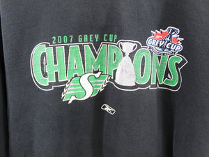 Z- 2007 CFL Saskatchewan Roughriders Grey Cup Champs Reebok Hoodie