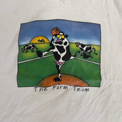 J- Vintage Balderon Cheese Farm Team Graphic Single Stitch Tee - XL