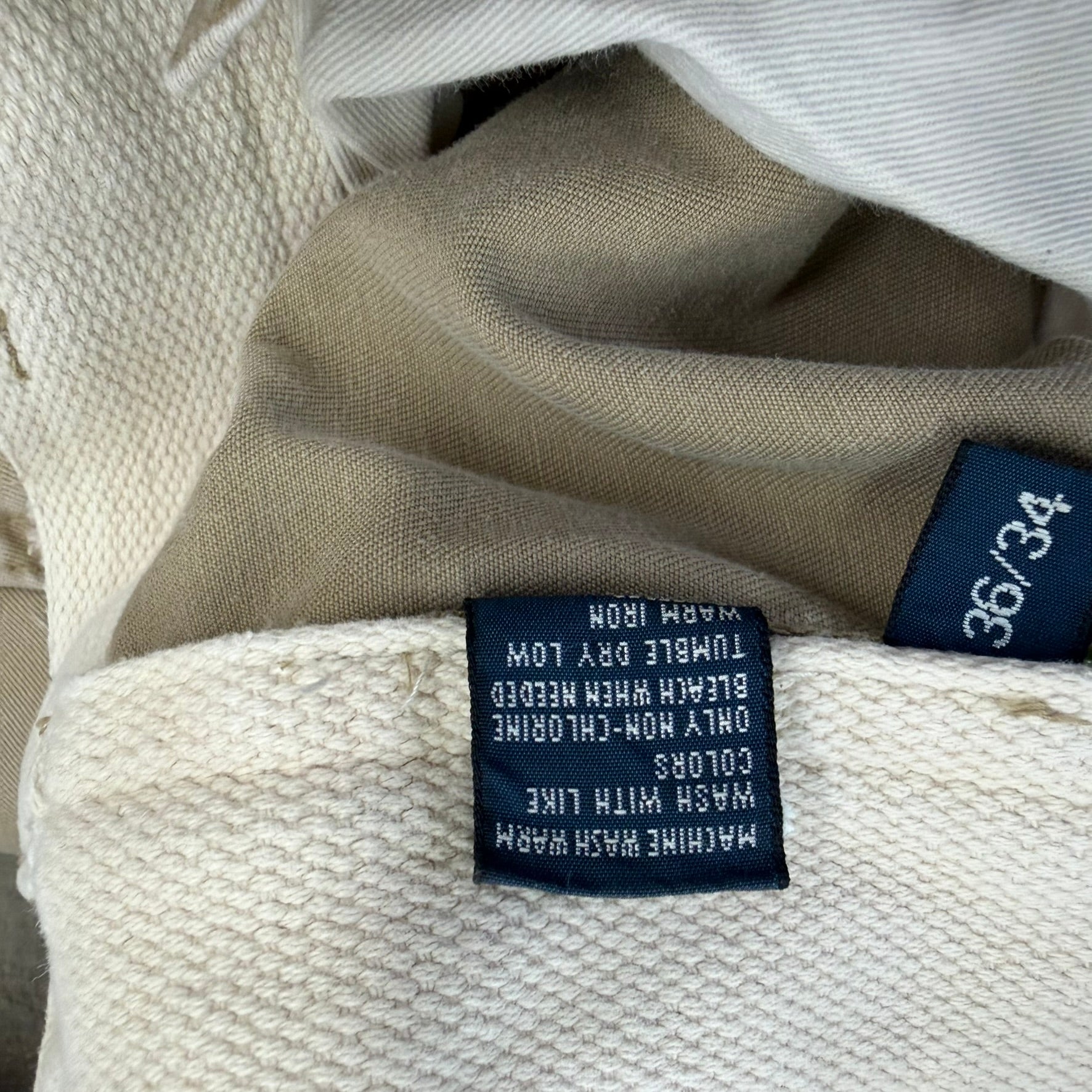 Vintage 90s Polo RL Khaki Cargo Pants - 36x33