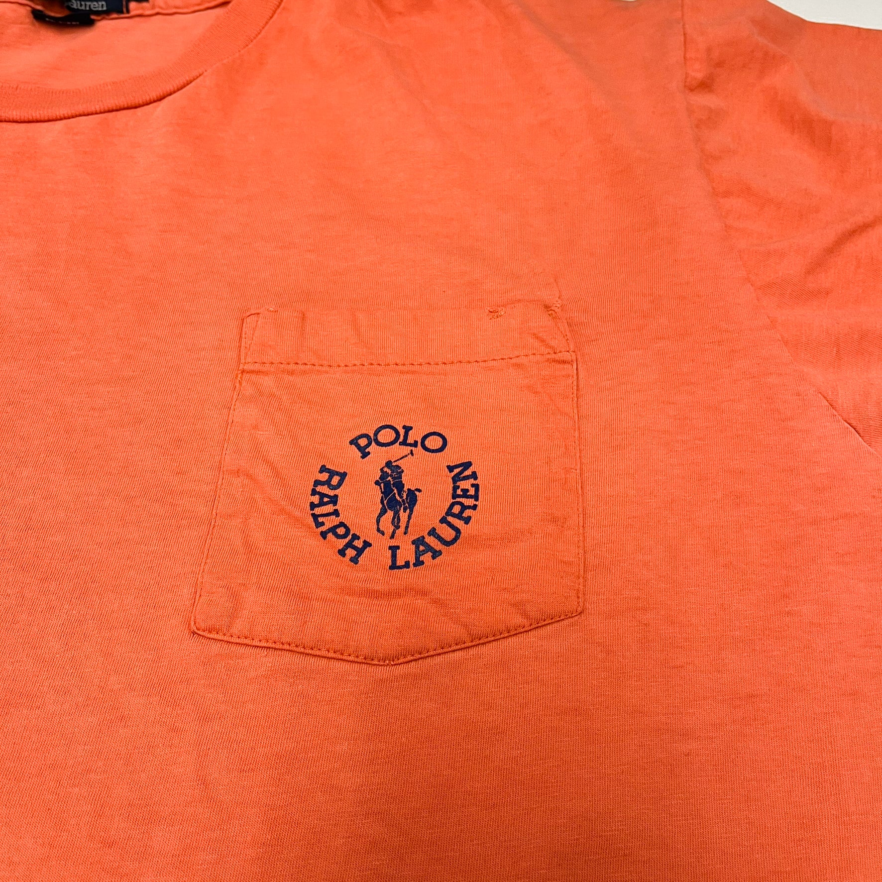 F- Vintage Polo Ralph Lauren Pocket Single Stitch Tee