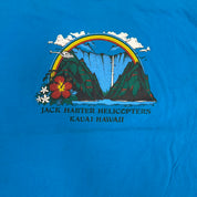 J- Vintage Jack Harter Helicopters Hawaii Made In USA Single Stitch Tee - XL