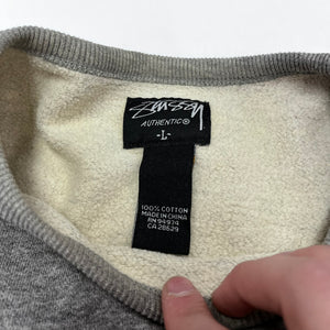 F- Vintage Stussy Simple Logo Embroidered Crewneck