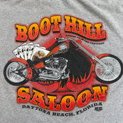 Vintage '02 Boothill Saloon Daytona Beach Motorcycle Graphic Pocket Tee - L