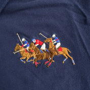 Polo RL Embroidered Triple Pony Equestrian Logo Short Sleeve Polo Shirt - 2XL