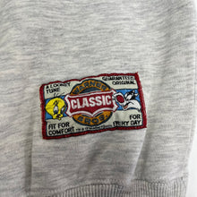 Load image into Gallery viewer, F- Vintage Looney Tunes Embroidered Characters &amp; WB Logo Crewneck

