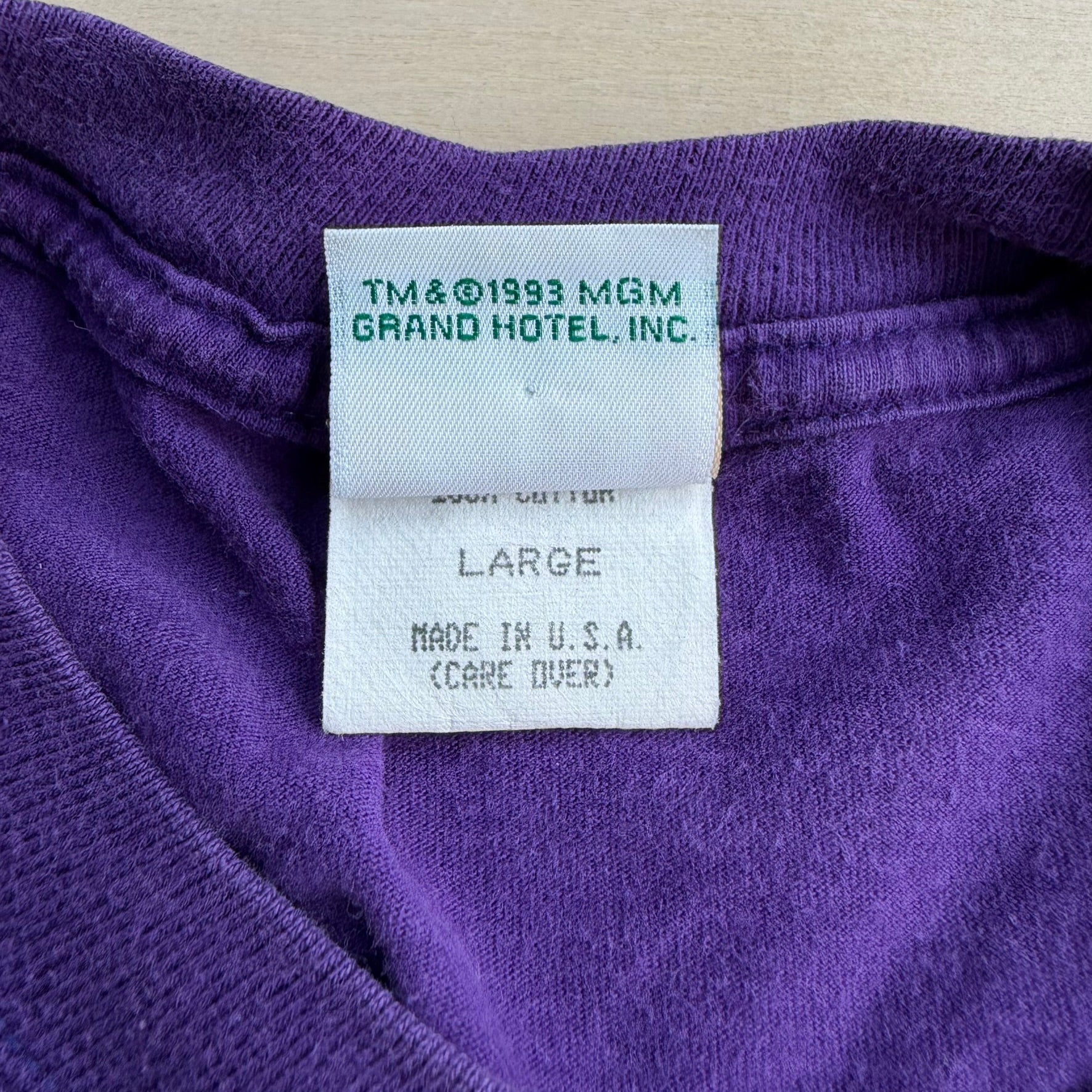 J- Vintage MGM Grand Las Vegas Graphic Made In USA Tee - L