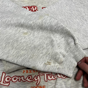 F- Vintage Looney Tunes Embroidered Characters & WB Logo Crewneck