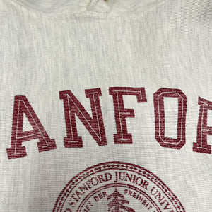 F- Vintage 00s Champion Stanford University Text Reverse Weave Hoodie