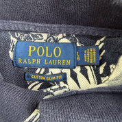 Polo RL Embroidered Logo Bearwaiian Tropical Print Short Sleeve Polo Shirt - L