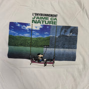 J- Vintage I Like Nature Cartoon Graphic Made In Canada Single Stitch Tee - XL
