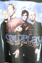 Load image into Gallery viewer, Vintage 2005 Coldplay Twisted Logic Tour Cropped Tee
