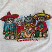 J- Vintage Arizona Cats Graphic Single Stitch Tee - XL