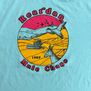 J- Vintage '89 Reardan Mule Chase Graphic Made In USA Single Stitch Tee - XL (fits L)