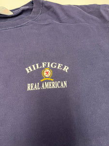 F- Vintage Tommy Hilfiger Real American Text Tee
