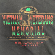 J- Vintage '95 Vietnam War Memorial Graphic Made In USA Single Stitch Tee - XL