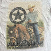 J- Vintage '94 George Strait USA Tour Picture Made In USA Single Stitch Tee - L