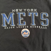 Vintage '98 New York Mets MLB Pro Player Text Graphic Made In USA Crewneck - L
