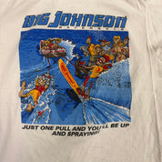 J- Vintage Big Johnson Water Skis Graphic Single Stitch Tee - L