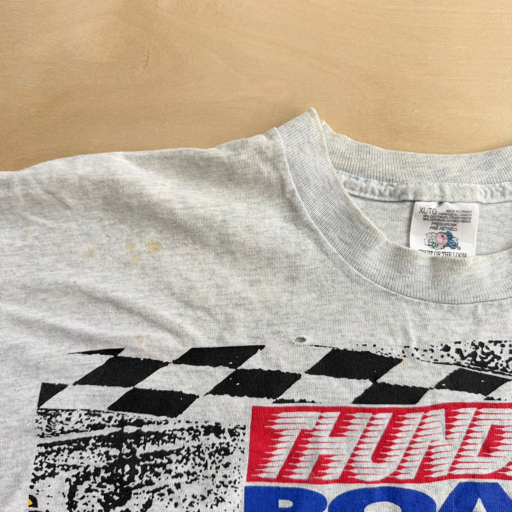 J- Vintage '93 Molson Canadian Molson Indy Thunder Road Vancouver Single Stitch Tee - XL