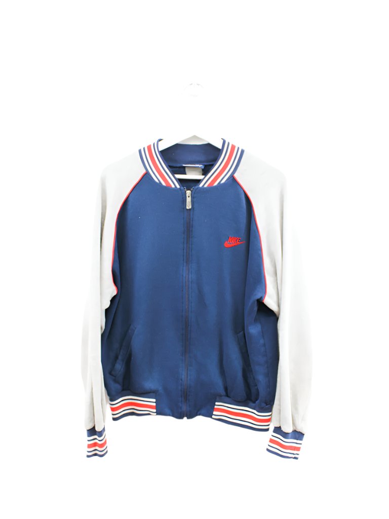 Z- Vintage 80s Nike Track Jacket Navy/Grey/Red