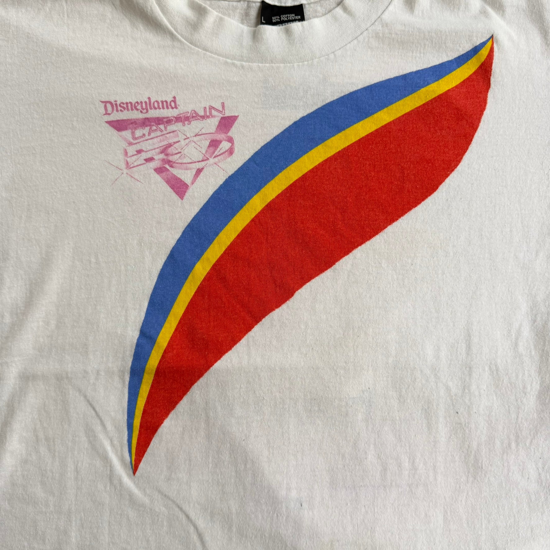 J- Vintage '86 Disney Disneyland Captain EO Opening Weekend Promo Made In USA Single Stitch Tee - L