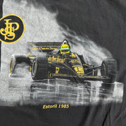 J- Vintage 90s F1 Ayrton Senna JSP Car Graphic Made In USA Single Stitch Tee - L