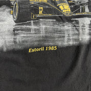 J- Vintage 90s F1 Ayrton Senna JSP Car Graphic Made In USA Single Stitch Tee - L