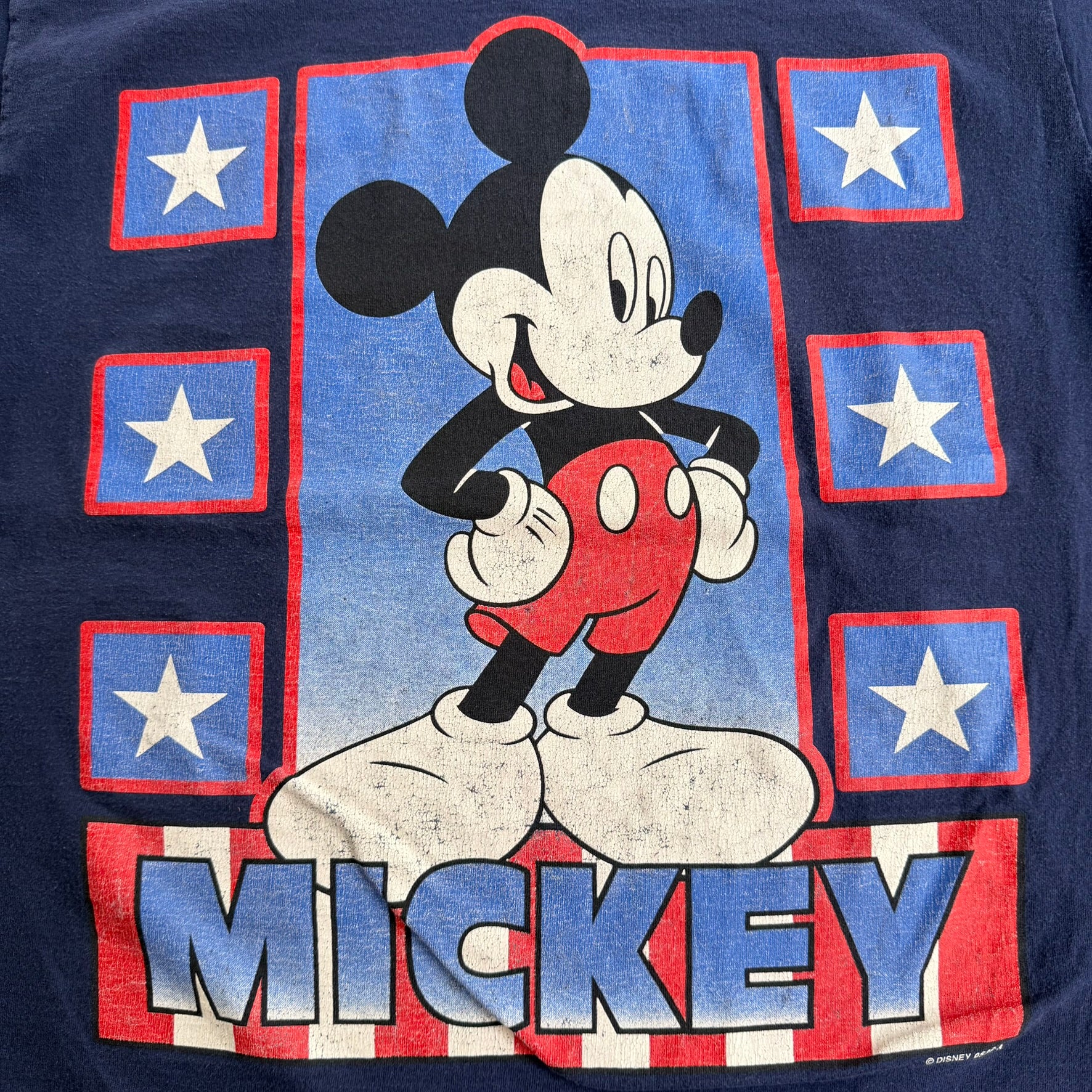 J- Vintage 90s Disney Jerry Leigh Mickey & Stars Graphic Made In USA Single Stitch Tee - XL