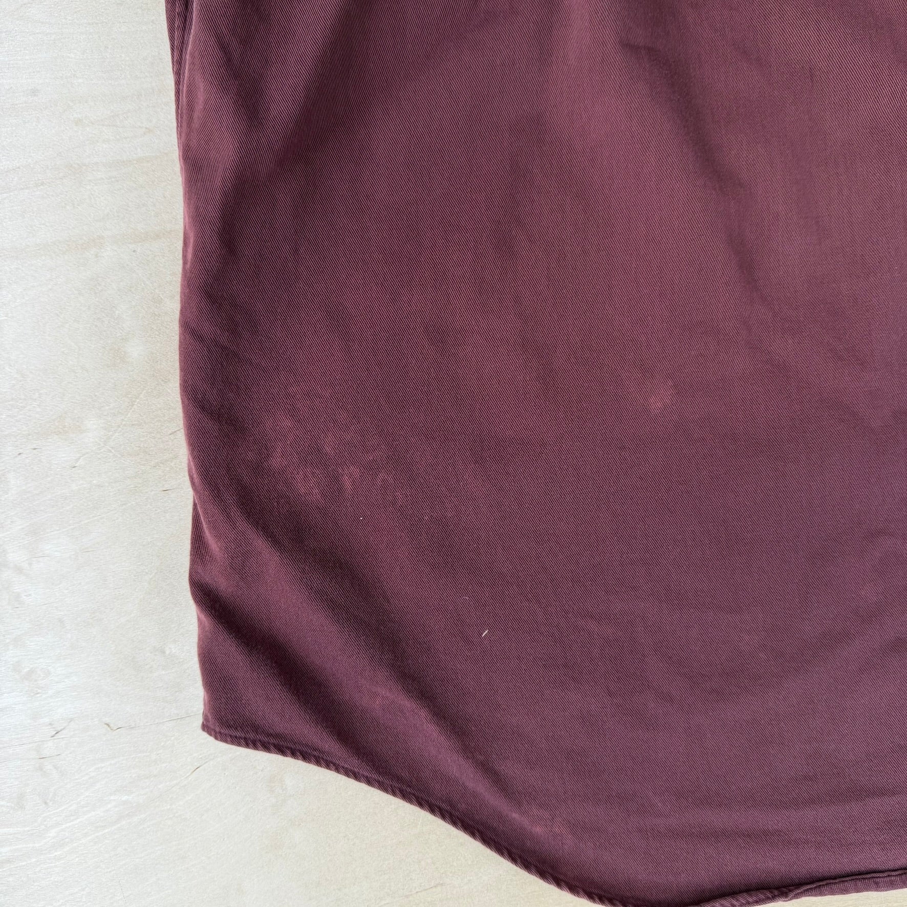 Vintage 90s Polo RL Embroidered Logo Burgundy Button Down Shirt - M