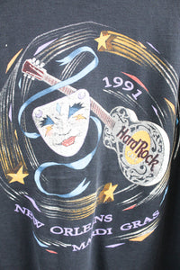 Vintage Single Stitch 1991 Hard Rock Cafe New Orleans Mardi Gras Tee