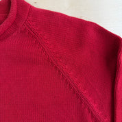 Vintage Women's 90s Lauren RL Raglan Sleeves Ribbed Knit Sweater - Women's M