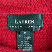 Vintage Women's 90s Lauren RL Raglan Sleeves Ribbed Knit Sweater - Women's M
