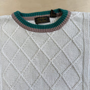 Vintage 90s Eddie Bauer Cable Knit Sweater - M