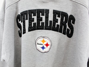 Z - Vintage Steelers NFL Starter Embroidered Logo & Script Crewneck