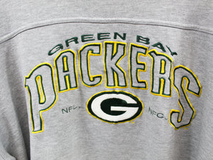 Z - Vintage Packers NFL Lee Embroidered Logo & Script Crewneck