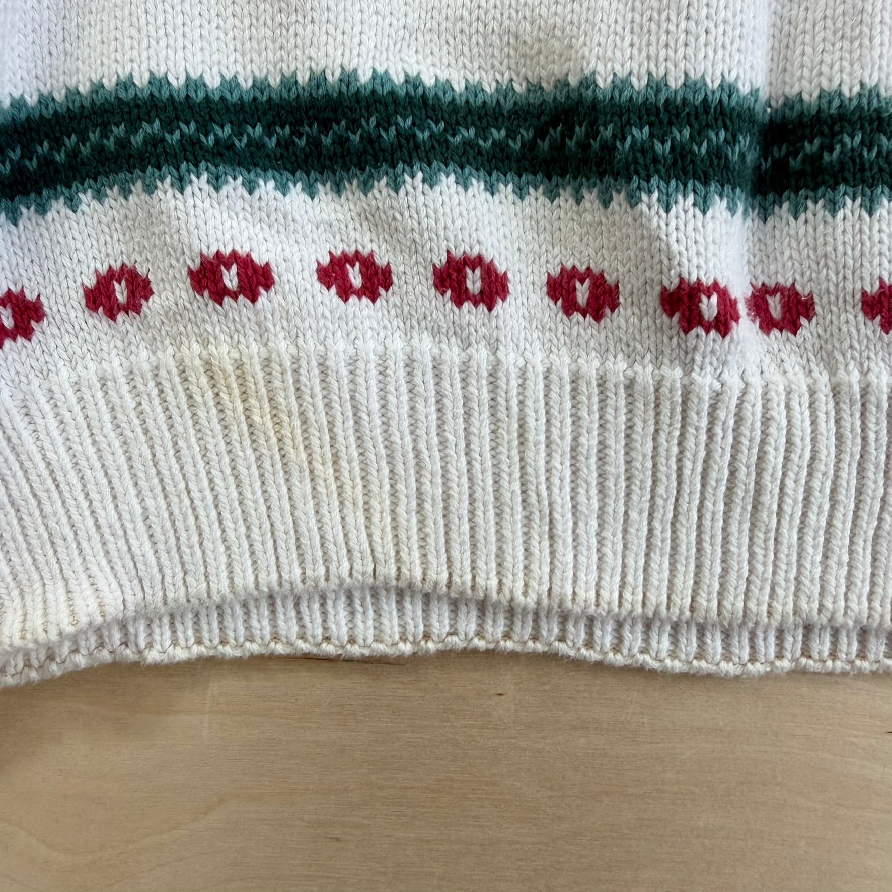 Vintage 90s Eddie Bauer Patterned Knit Sweater - L