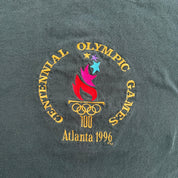 J- Vintage '96 Atlanta Centennial Olympics Embroidered Graphic Champion Made In USA Single Stitch Tee - 2XL