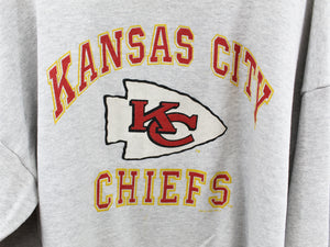 Z - Vintage 1995 Chiefs NFL Logo 7 Logo & Script Crewneck